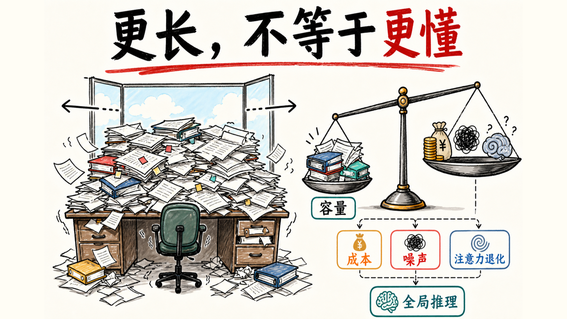 上下文窗口是工作台而不是长期记忆