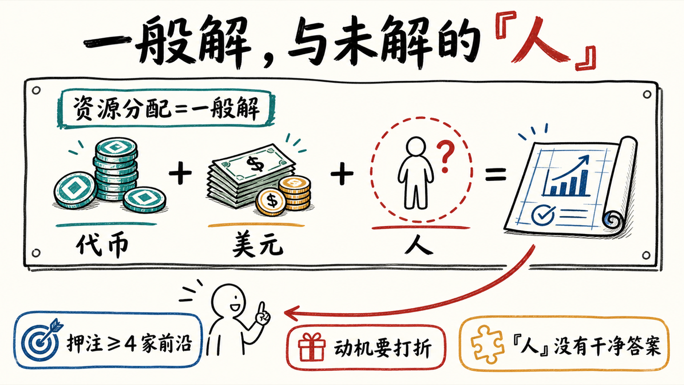 最后:资源分配是他的一般解,但「人」这个变量他没有干净答案