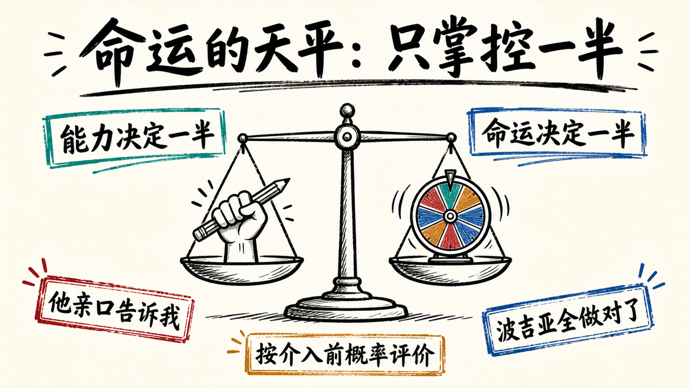 命运的天平:你只掌控一半